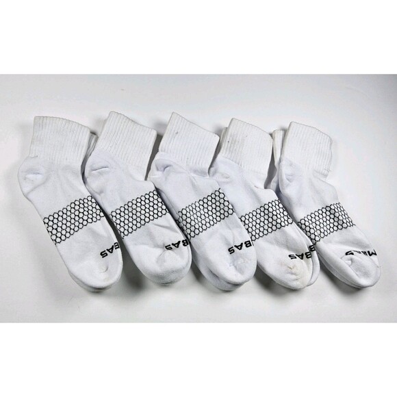 Bombas Original Quarter Socks Lot Of 5 Pairs Size L FLAWED - Picture 2 of 8